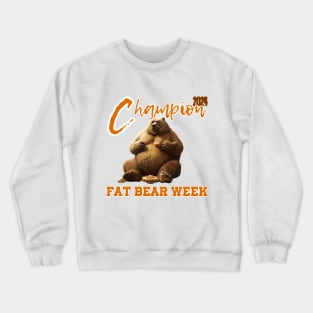 fat bear Crewneck Sweatshirt